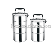 food flask insulated stainless steel stackable food carrier/tiffin pot